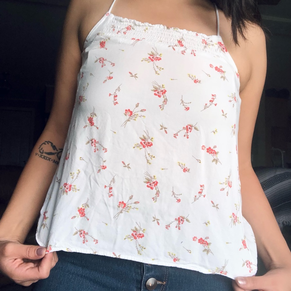 NOBO floral slight crop tank